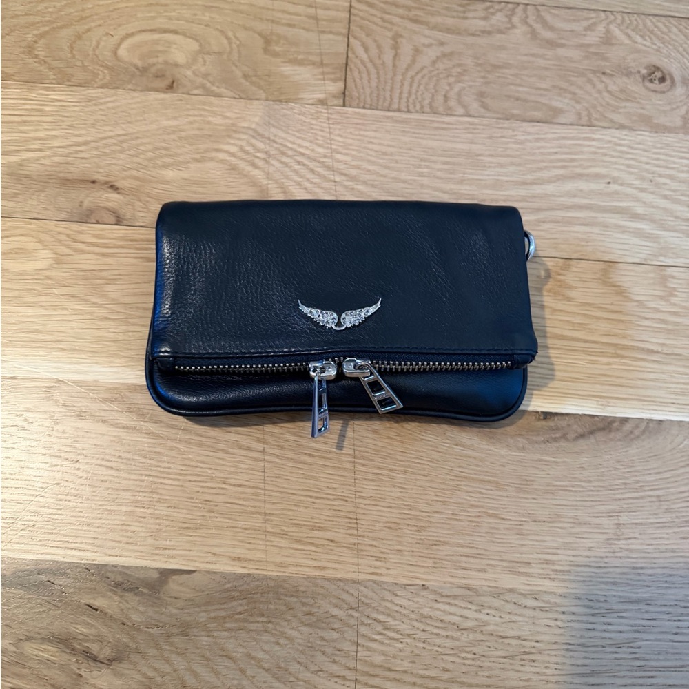 Zadig & Voltaire Black Leather NANO Rock purse